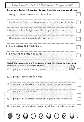 Semana Santa Easter in Spanish Y9 | Teaching Resources