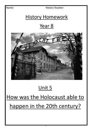 holocaust homework ideas