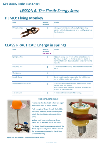 NEW AQA The Elastic Energy Store KS4 GCSE Physics Lesson | Teaching ...