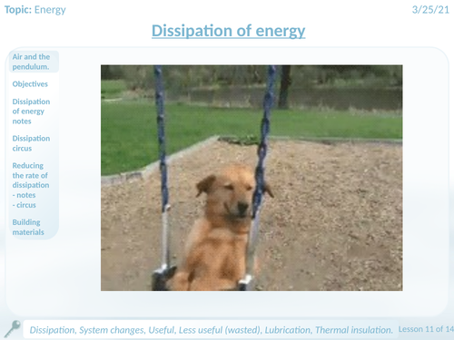 NEW AQA Dissipation of Energy KS4 GCSE Physics Lesson (Energy Topic ...