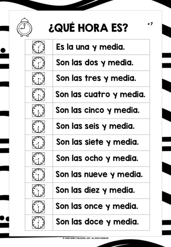 spanish-telling-time-half-past-the-hour-list-teaching-resources