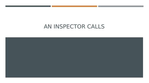 An Inspector Calls: Revision