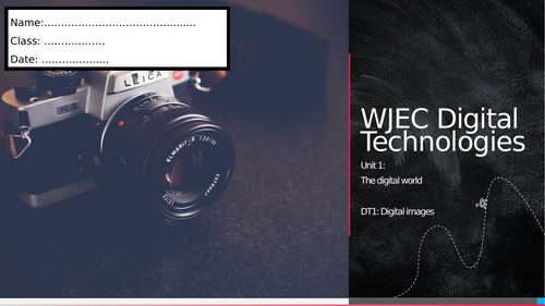 WJEC Digi Tech - Revision Workbook 1: Digital images