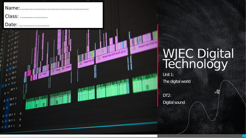 WJEC Digi Tech -  Revision Workbook 2: Digital Sound