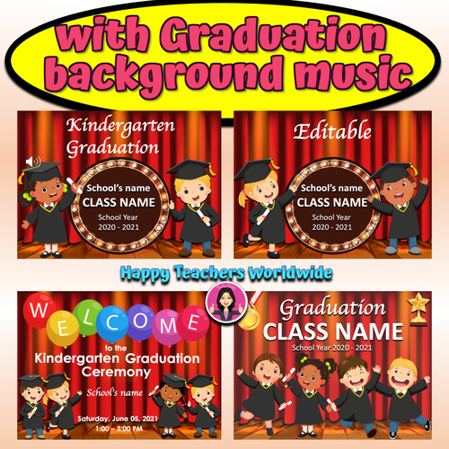 Kindergarten Graduation Ceremony Powerpoint Slideshow | Teaching Resources