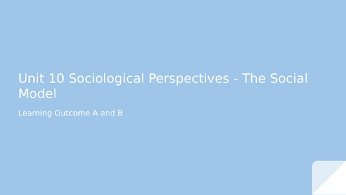 unit 10 sociological perspectives assignment 1