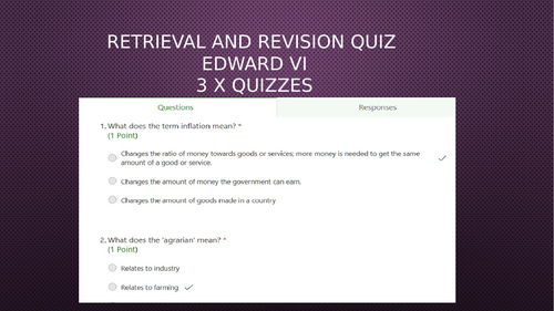 The Tudors: Edward VI Retrieval and Revision Quiz Bundle | Teaching ...