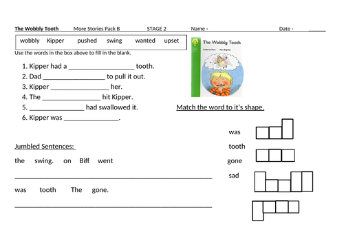 ORT LEVEL 2 Worksheets to support reading books | Teaching Resources