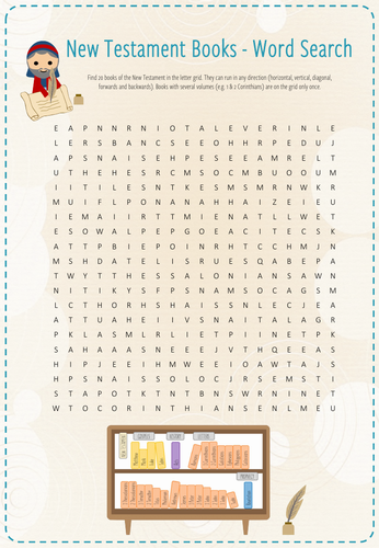 New Testament Books - Word Search | Teaching Resources