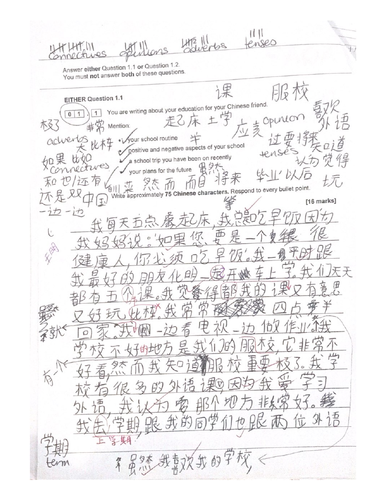 mandarin essay example