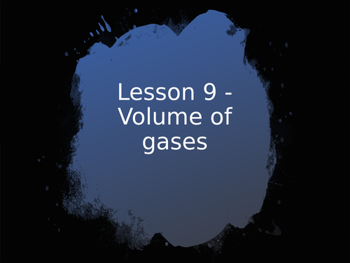 AQA GCSE Chemistry (9-1) - C4.9 Volumes of gases FULL LESSON