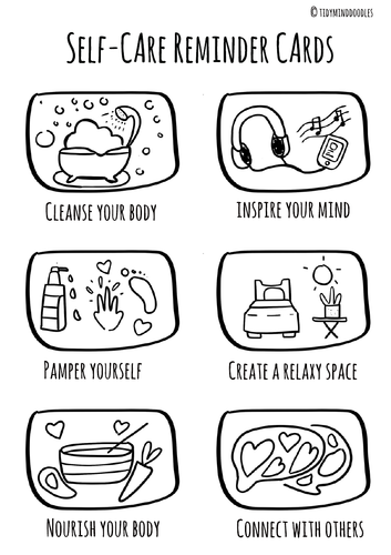 Colouring Worksheet/Self Care Colouring sheet/ Display/ Quiz/Card Game ...