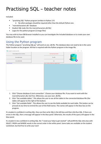 Live SQL practice Computer Science | Teaching Resources
