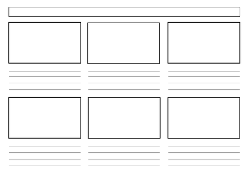 Storyboard template to print