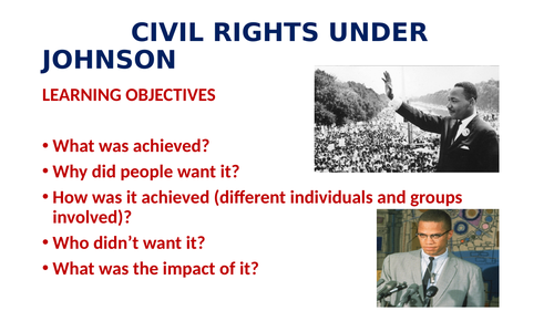 A LEVEL - CIVIL RIGHTS UNDER PRESIDENT JOHNSON