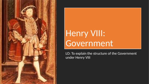A LEVEL - HENRY VIII GOVERNMENT AND THE RISE AND FALL OF THOMAS WOLSY
