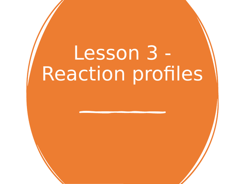 AQA GCSE Chemistry (9-1) - C7.3 Reaction profiles FULL LESSON