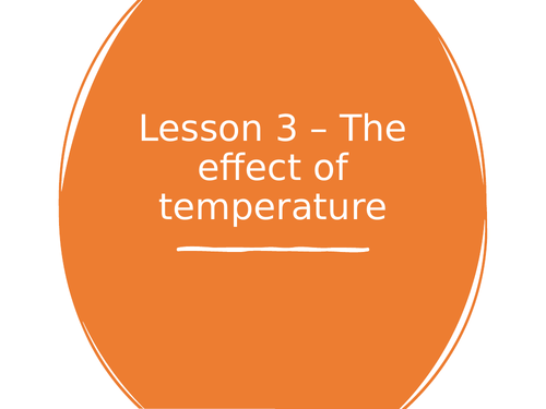 AQA GCSE Chemistry (9-1) - C8.3 The effect of temperature FULL LESSON