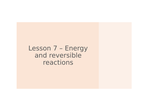 AQA GCSE Chemistry (9-1) - C8 Rates and equilibrium ALL LESSONS ...
