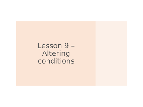AQA GCSE Chemistry (9-1) - C8.9 Altering conditions  FULL LESSON