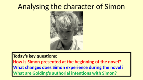 Simon Lord of the Flies Lesson