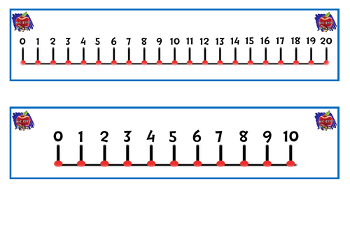 Number lines 0-10 & 0-20 | Teaching Resources