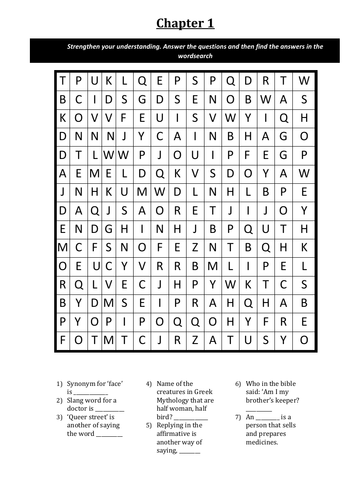 Dr Jekyll & Mr Hyde Crosswords and Wordsearch Quizzes | Teaching Resources