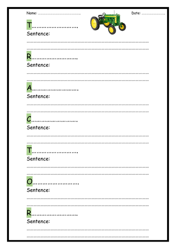 Word of the Week - Vocabulary and Sentence-Building Activity