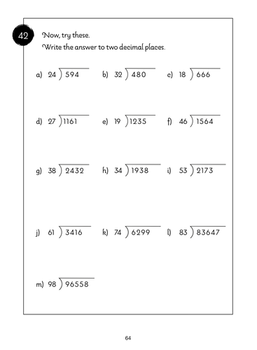 division practice questions