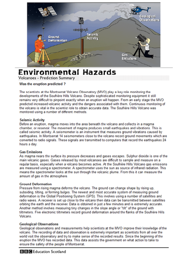 KS3 Natural Hazards / Tectonics / Restless Earth - Full Unit with All ...