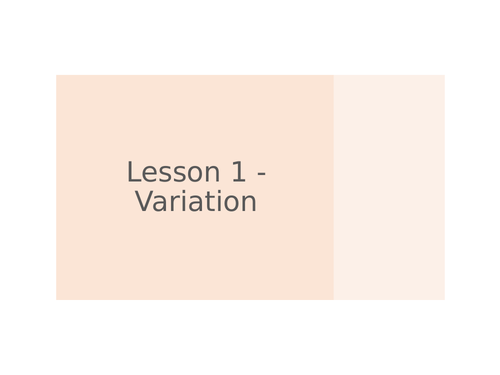 AQA GCSE Biology (9-1) B14.1 Variation - FULL LESSON