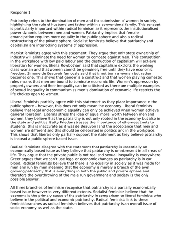 Edexcel A Level Politics Political Ideas Lessons 38-50 (Feminism ...