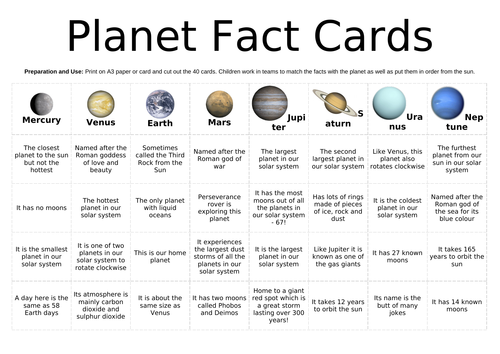 40-planet-fact-cards-matching-game-teaching-resources