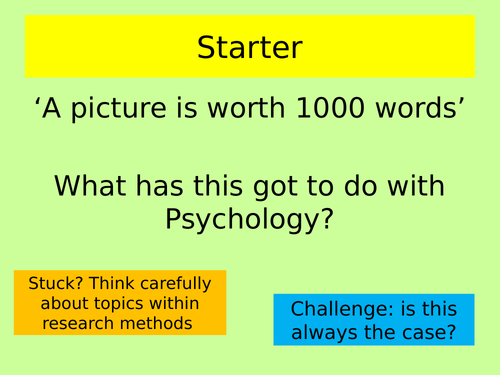 Psychology Research Methods Y12 Booklet Aqa Teaching Resources