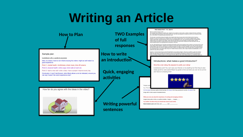 Eduqas GCSE English Language: transactional writing (article ...