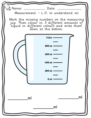 year 3 maths measurement capacity and length worksheets