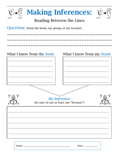 Making Inferences - Worksheet