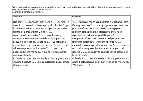 90 word essay in spanish