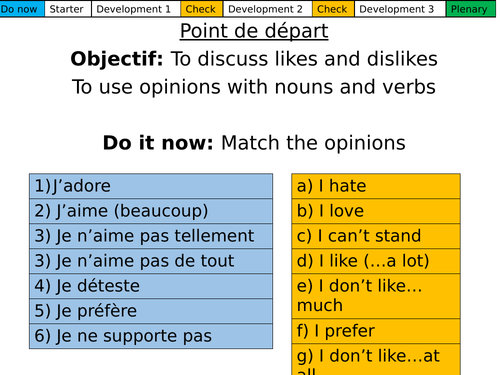 Point de départ (Opinions) Dynamo 3 Module 1.0