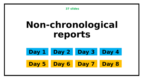 Year 3 Non-chronological reports - PowerPoint and Worksheets