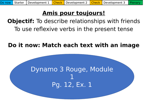 Amis pour toujours! Dynamo 3 Module 1.2