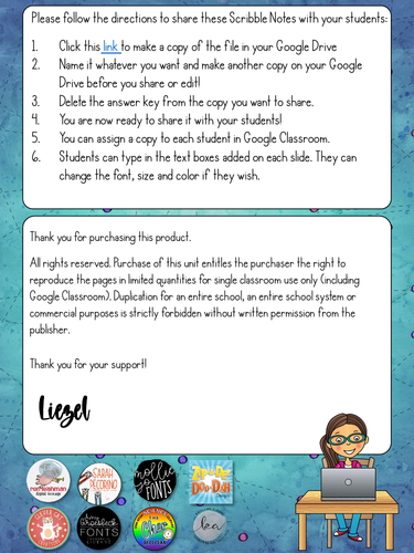 Lipids Digital Scribble Notes | Teaching Resources
