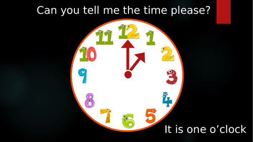 Can you tell me the Time please? PPT | Teaching Resources