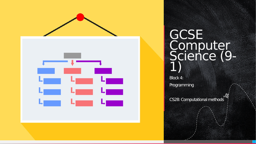 OCR GCSE CS - CS28: Computational methods
