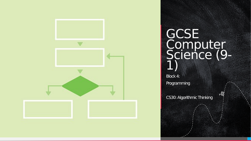 OCR GCSE CS - CS30: Algorithmic thinking