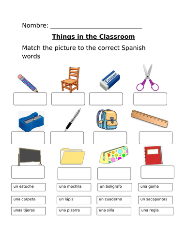 School Objects/Things in the Classroom | Teaching Resources