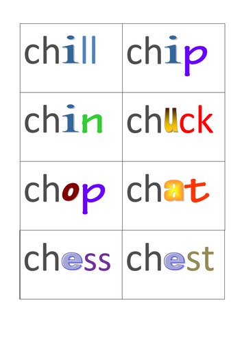 Phonics flashcards phase 3 blends sample | Teaching Resources