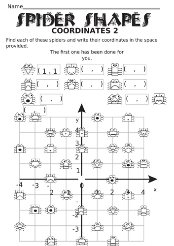 MATHS COORDINATES | Teaching Resources