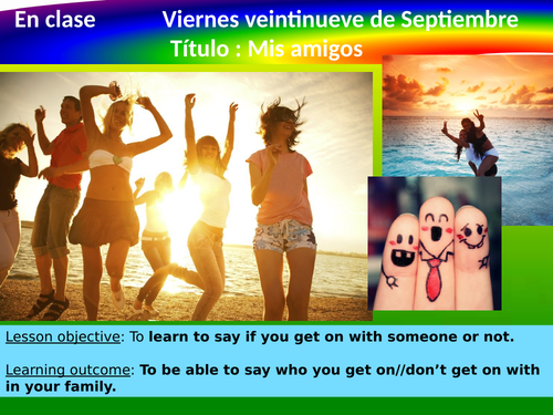 Year 10- Mis amigos | Teaching Resources