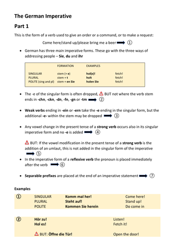 the-german-imperative-teaching-resources